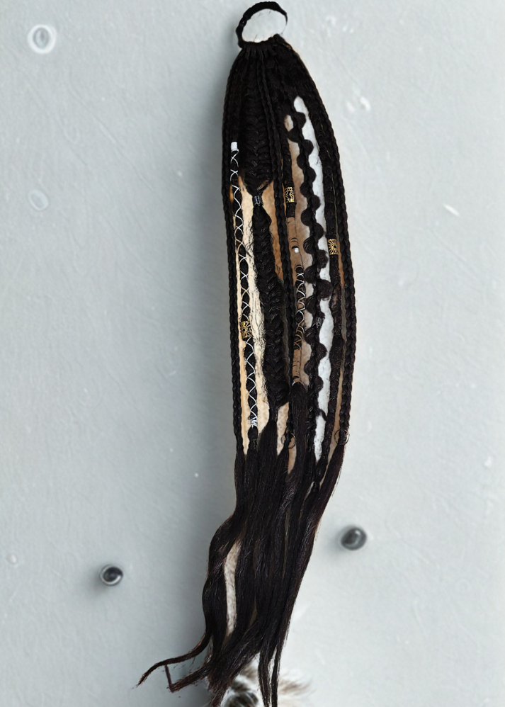 Dreadlock Band Dark Brown