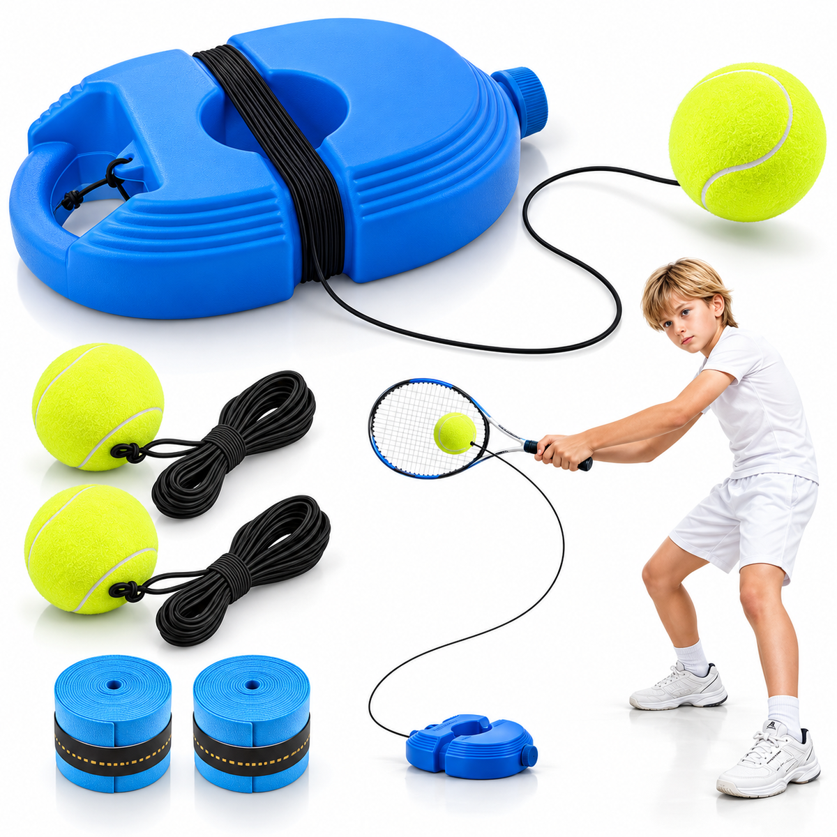 SoloStrike™ — Solo Tennis & Cricket Trainer