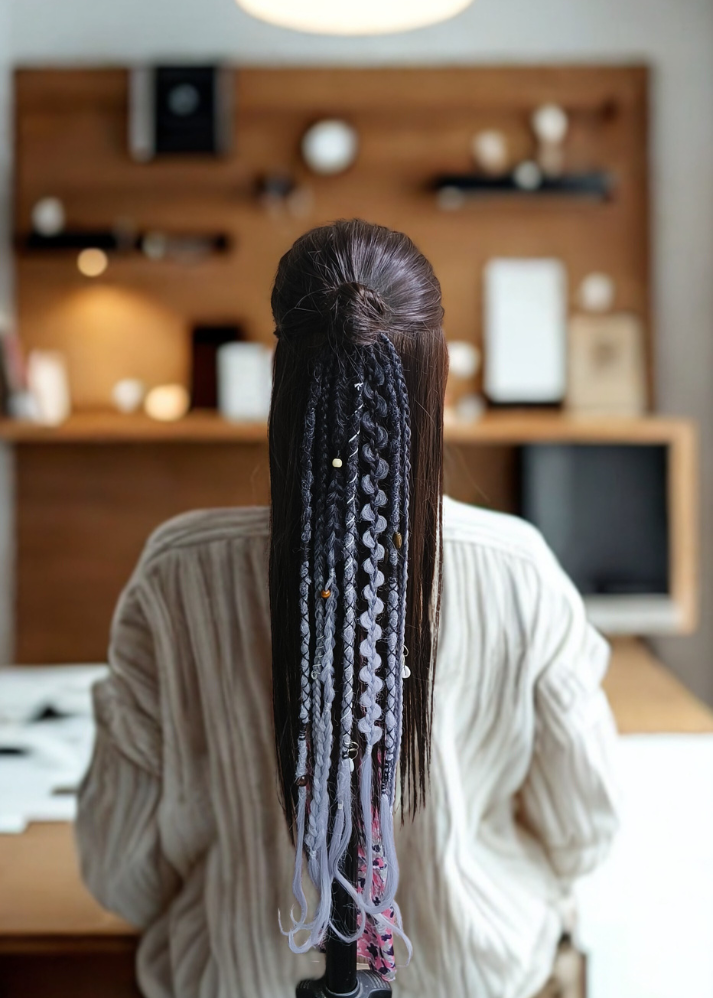 Dreadlock Band Black and Dark Grey