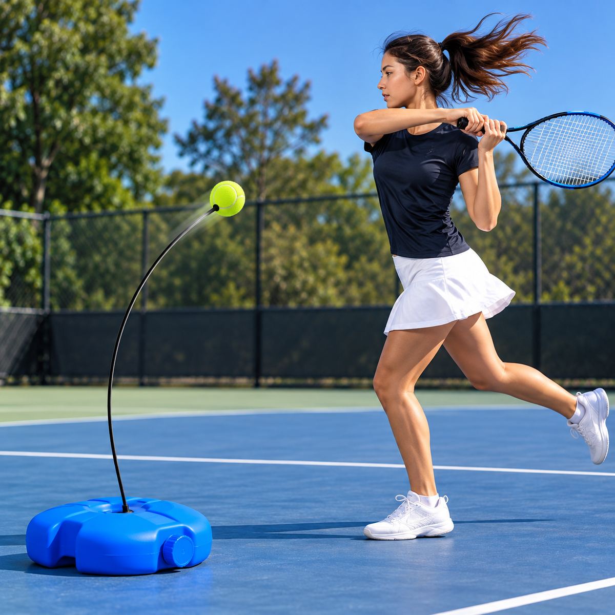 SoloStrike™ — Solo Tennis & Cricket Trainer